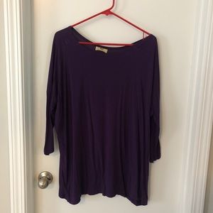 Piko, purple long sleeve blouse